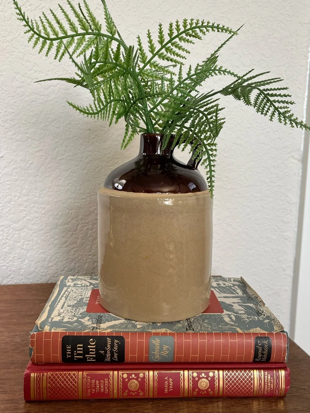 Vintage stoneware brown jug